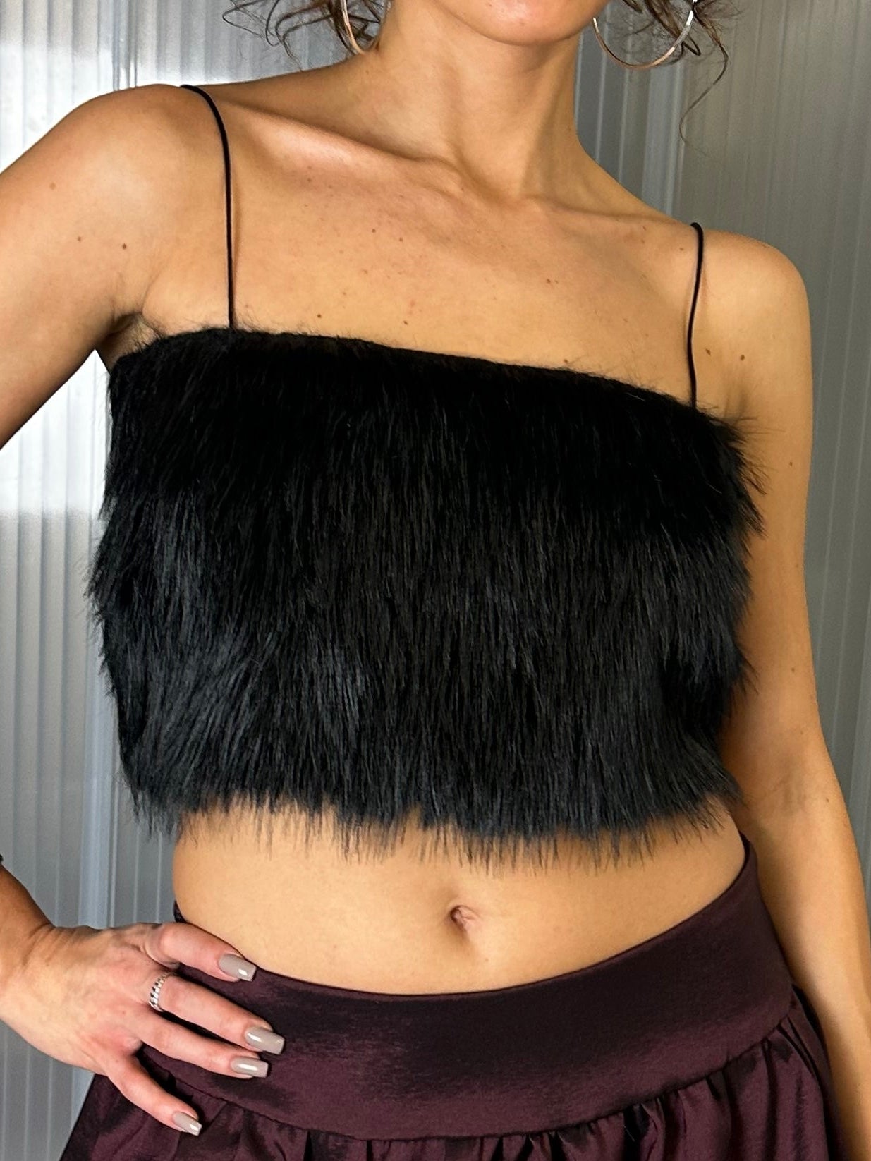 Raven Fur Top